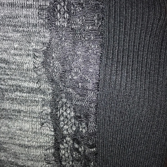 NWT Apt. 9 Charcoal & Black Lace Accent Sweater Size PL - Picture 2 of 8